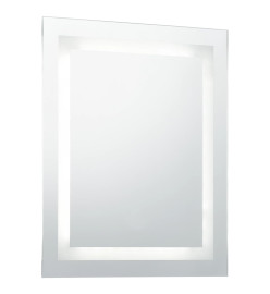 Miroir à LED pour salle de bains et capteur tactile 60x80 cm