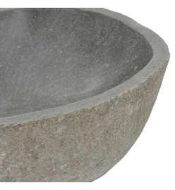 Lavabo en pierre de rivière Ovale 37-46 cm