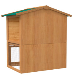 Clapier d'extérieur Enclos pour petits animaux 3 portes Bois