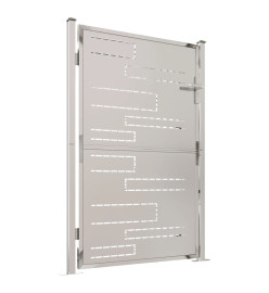 Portail de jardin 100x150 cm Acier inoxydable