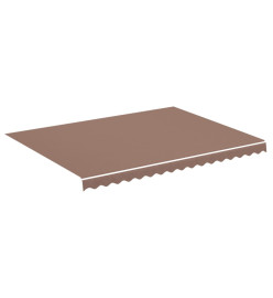 Tissu de remplacement pour auvent Marron 4x3 m