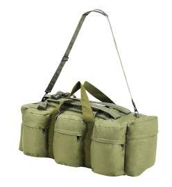 Sac de sport style militaire 3-en-1 90 L Vert olive