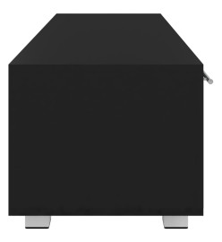 Meuble TV Noir 110x40x35 cm Bois d'ingénierie