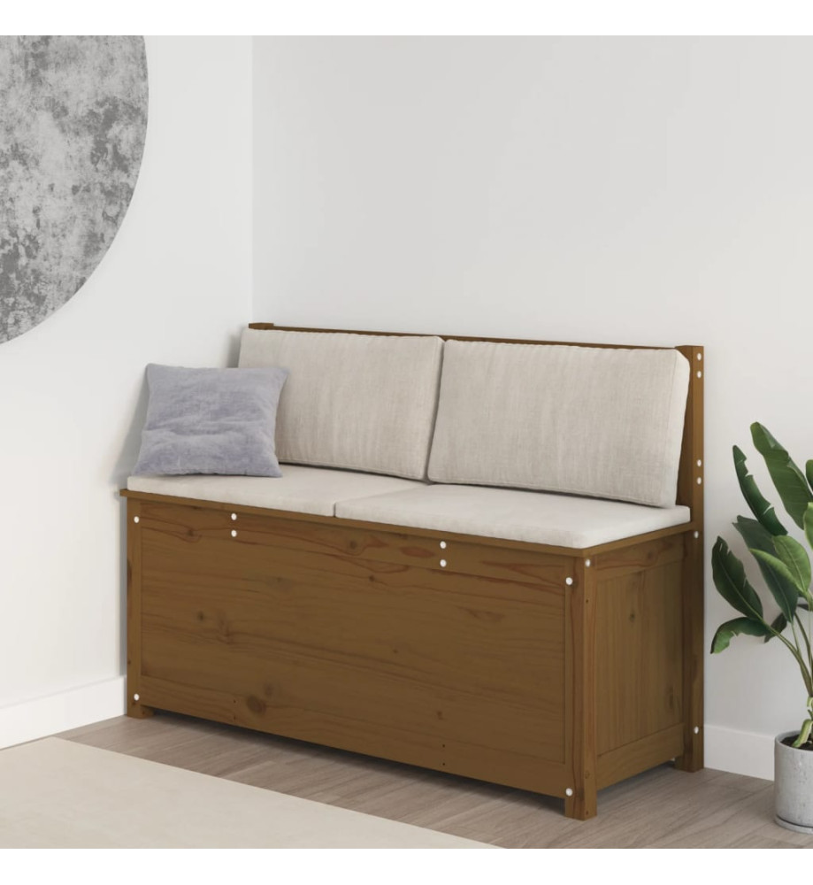 Banc Marron miel 110x41x76,5 cm Bois de pin massif Banc Marron miel 110x41x76,5 cm Bois de pin massif