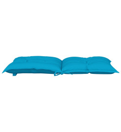 Coussins de chaise de jardin à dossier bas lot de 4 bleu