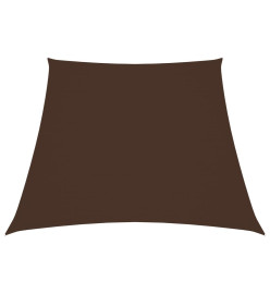 Voile de parasol Tissu Oxford trapèze 3/4x3 m Marron