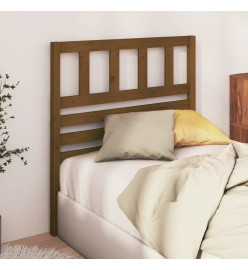 Tête de lit Marron miel 106x4x100 cm Bois massif de pin