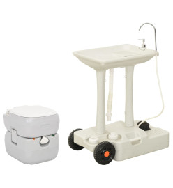 Ensemble de toilette et support de lavage des mains de camping