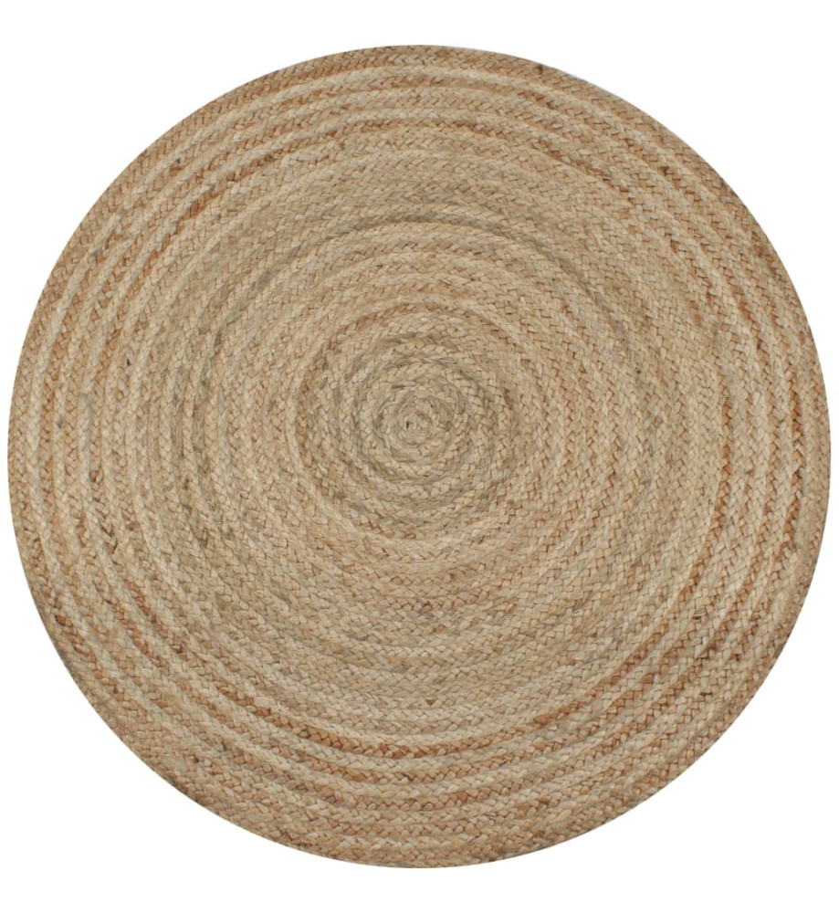 Tapis Jute tressé 120 cm rond