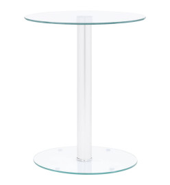 Table basse Transparent 40 cm Verre trempé