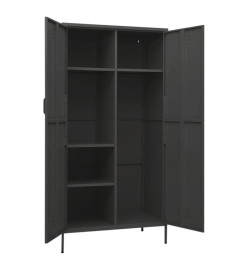 Garde-robe Anthracite 90x50x180 cm Acier