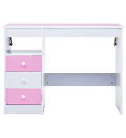 Bureau pour enfants Inclinable Rose et blanc