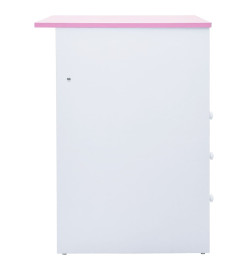 Bureau pour enfants Inclinable Rose et blanc