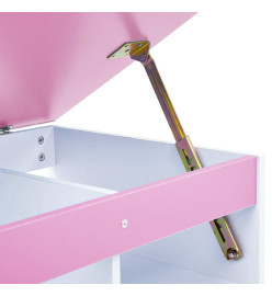 Bureau pour enfants Inclinable Rose et blanc