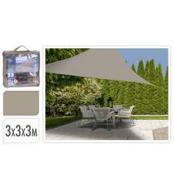 ProGarden Toile d'ombrage 3x3x3 m Sable Triangle