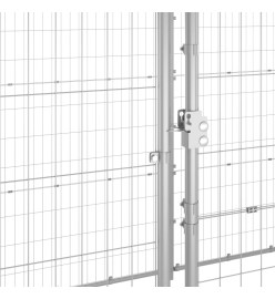 Chenil extérieur Acier galvanisé avec toit 12,1 m²