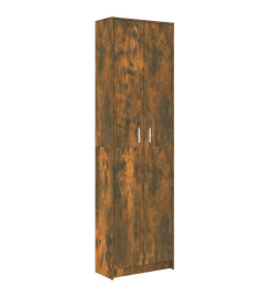 Garde-robe couloir Chêne fumé 55x25x189 cm Bois d'ingénierie