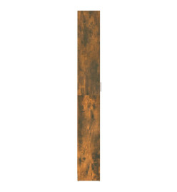 Garde-robe couloir Chêne fumé 55x25x189 cm Bois d'ingénierie