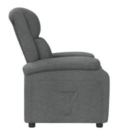 Fauteuil inclinable Gris foncé Tissu