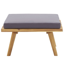 Salon de jardin 5 pcs Bois d'acacia massif