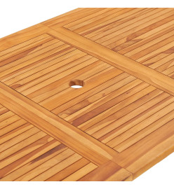 Table pliable de jardin 160x80x75 cm Bois de teck solide