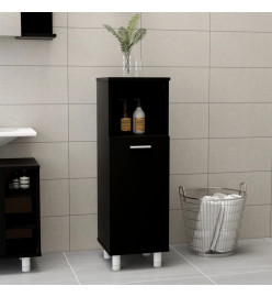 Armoire de salle de bain Noir 30x30x95 cm Aggloméré