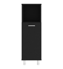 Armoire de salle de bain Noir 30x30x95 cm Aggloméré