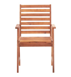 Chaises de salle à manger d'extérieur 4 pcs Acacia massif