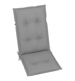 Chaise à bascule avec coussins Bois d'acacia massif