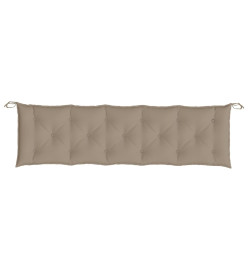 Coussin de banc de jardin taupe 180x50x7 cm tissu oxford