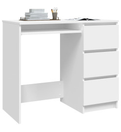 Bureau Blanc 90x45x76 cm Aggloméré