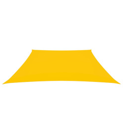 Voile de parasol Tissu Oxford trapèze 3/4x3 m Jaune