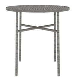 Ensemble de salle à manger de jardin 3 pcs Résine tressée Gris