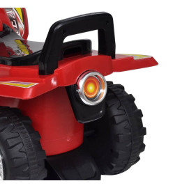 Quad à chevaucher enfant rouge avec son et lumière