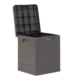Boîte de rangement de jardin 90 L Marron