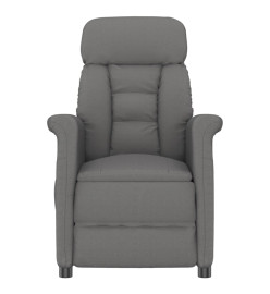 Fauteuil de massage Gris foncé Similicuir daim