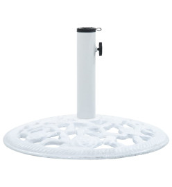 Socle de parasol Blanc 12 kg 48 cm Fonte