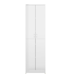 Garde-robe de couloir Blanc brillant 55x25x189 cm Aggloméré