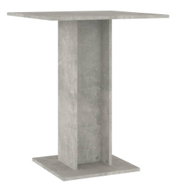 Table de bistro Gris béton 60x60x75 cm Aggloméré