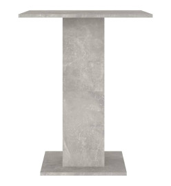 Table de bistro Gris béton 60x60x75 cm Aggloméré