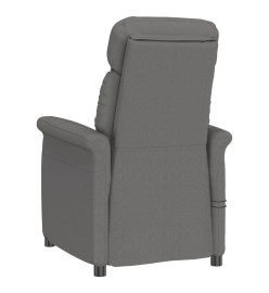 Fauteuil de massage électrique Gris foncé Similicuir daim