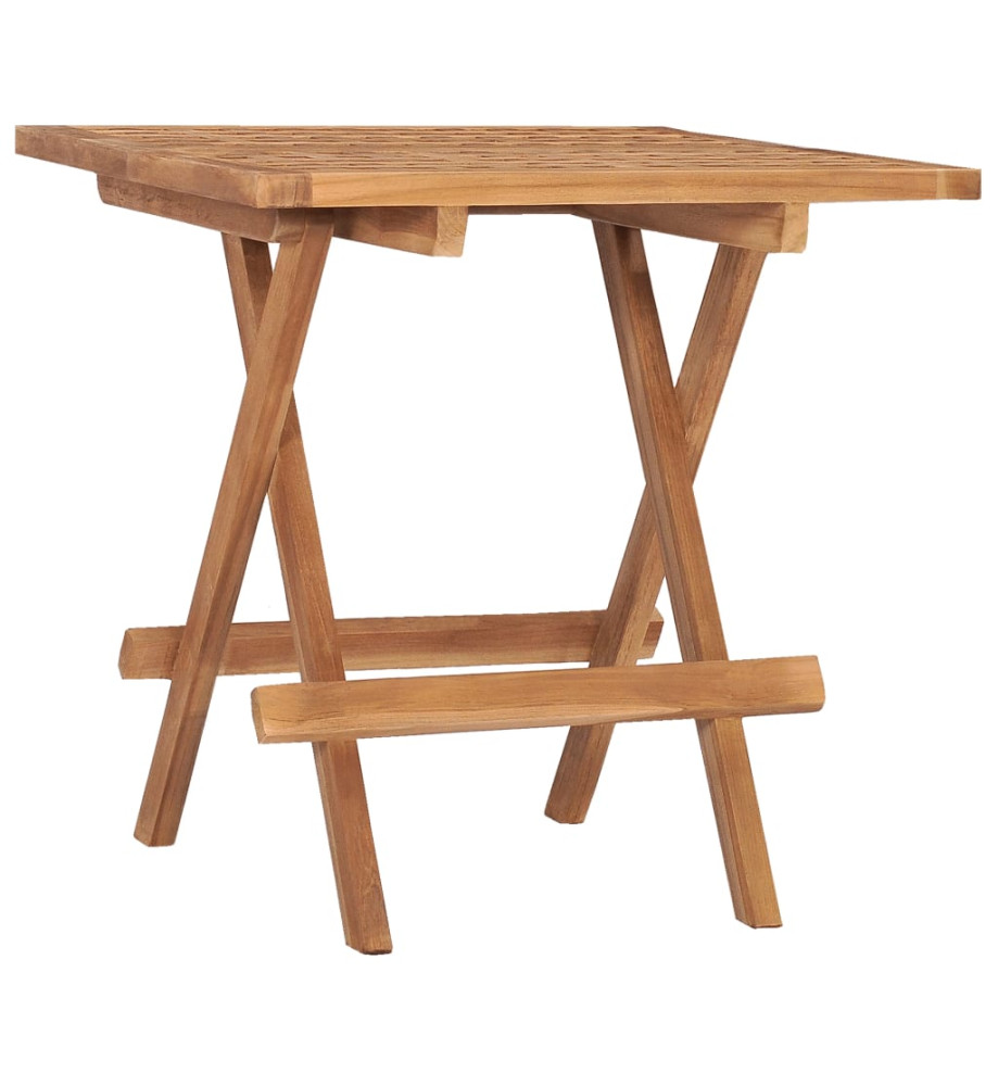 Table pliable de jardin 50x50x50 cm Bois de teck solide Table pliable de jardin 50x50x50 cm Bois de teck solide