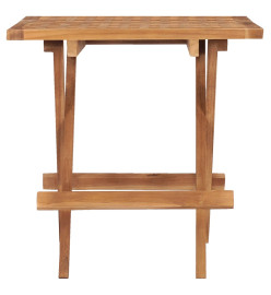 Table pliable de jardin 50x50x50 cm Bois de teck solide