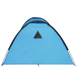 Tente igloo de camping 650x240x190 cm 8 personnes Bleu