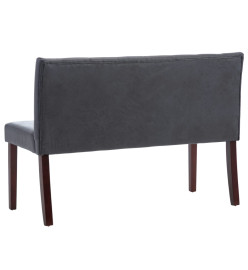 Banc 120 cm Gris Similicuir daim