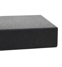 Socle de parasol rectangulaire Granite 25 kg Noir