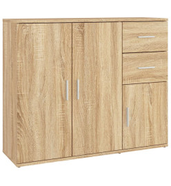 Buffet Chêne sonoma 91x29,5x75 cm Bois d'ingénierie