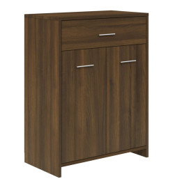 Armoire de bain Chêne marron 60x33x80 cm Bois d'ingénierie