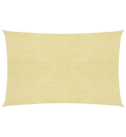 Voile d'ombrage 160 g/m² Beige 3x4,5 m PEHD