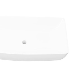 Lavabo rectangulaire Céramique Blanc 71 x 39 cm